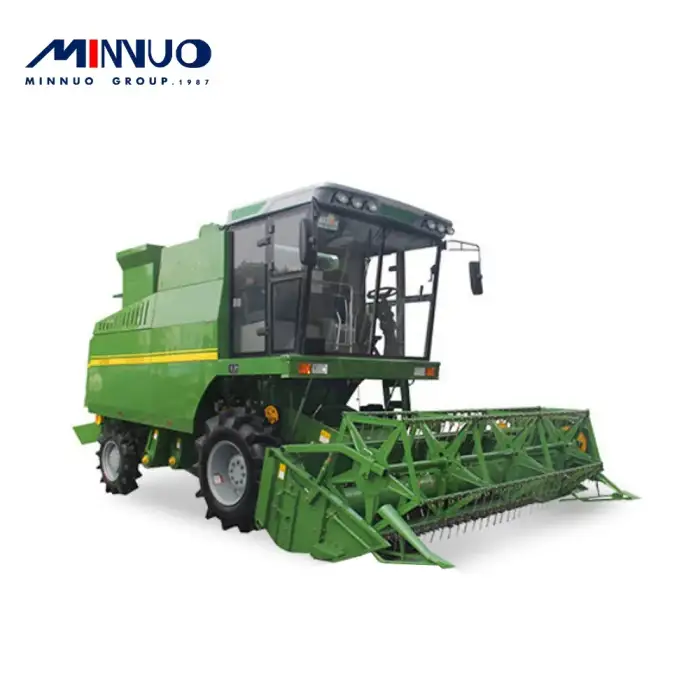 Wheeled grain combine harvester for farm