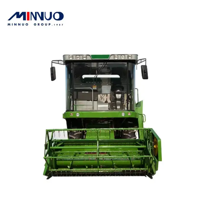 Wheeled grain combine harvester for farm