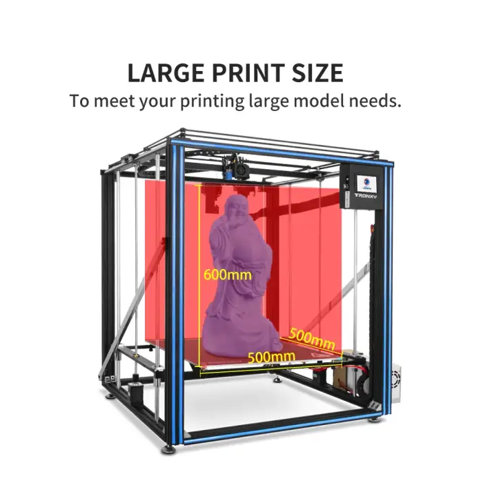 3D Printing Machine 500x500mm X5SA-500 Pro Metal OSG 15 Rails Imprimante FDM 3d Printer