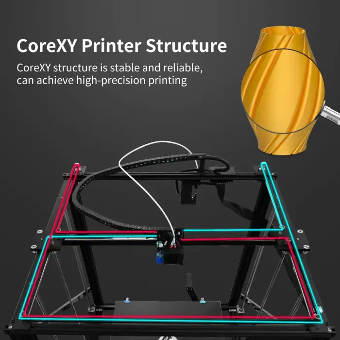 3D Printing Machine 500x500mm X5SA-500 Pro Metal OSG 15 Rails Imprimante FDM 3d Printer