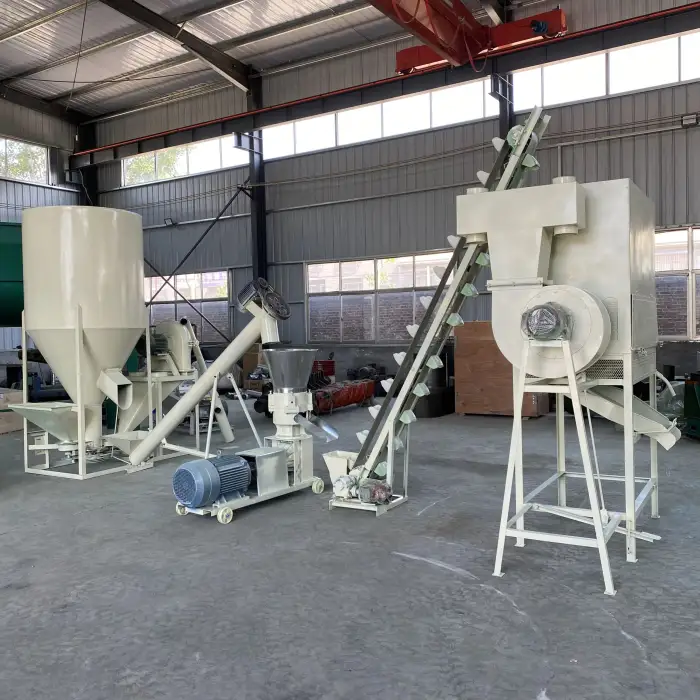 Industrial High Efficiency Animal Poultry Fish Feed Processing Machines Wood Pellet Mill Making Machine