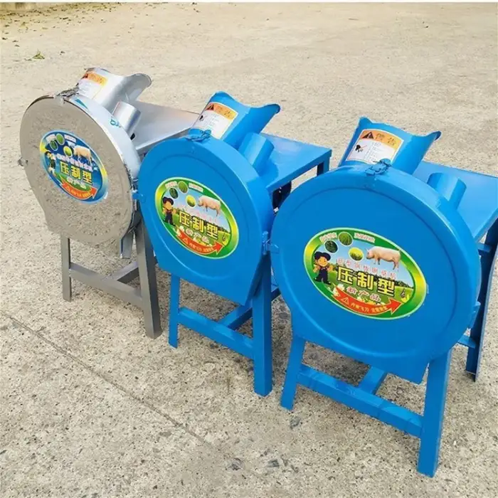 Agriculture Mini Electric Motor New Design Farm Mini Hay Chaff Cutter Straw Chopper Machine For Poultry Feed Processing