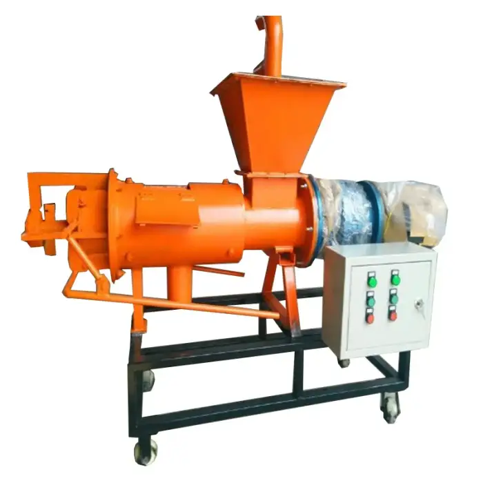 Screw Press Solid Liquid Separator Animal Manure Dewater Machine Farm Poultry Pig Auger Dewatering Machine