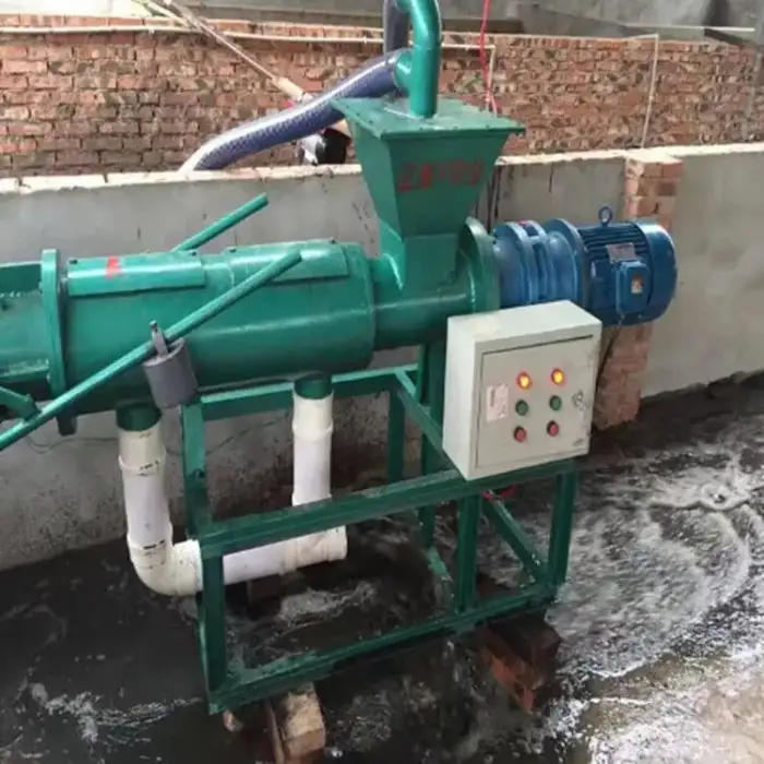 Screw Press Solid Liquid Separator Animal Manure Dewater Machine Farm Poultry Pig Auger Dewatering Machine Model: TF-200