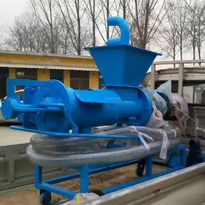 Screw Press Solid Liquid Separator Animal Manure Dewater Machine Farm Poultry Pig Auger Dewatering Machine Model: TF-200