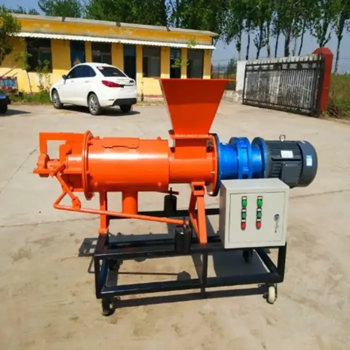 Screw Press Solid Liquid Separator Animal Manure Dewater Machine Farm Poultry Pig Auger Dewatering Machine