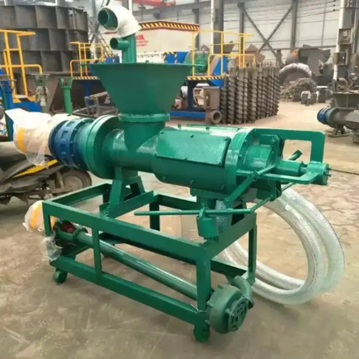 Screw Press Solid Liquid Separator Animal Manure Dewater Machine Farm Poultry Pig Auger Dewatering Machine