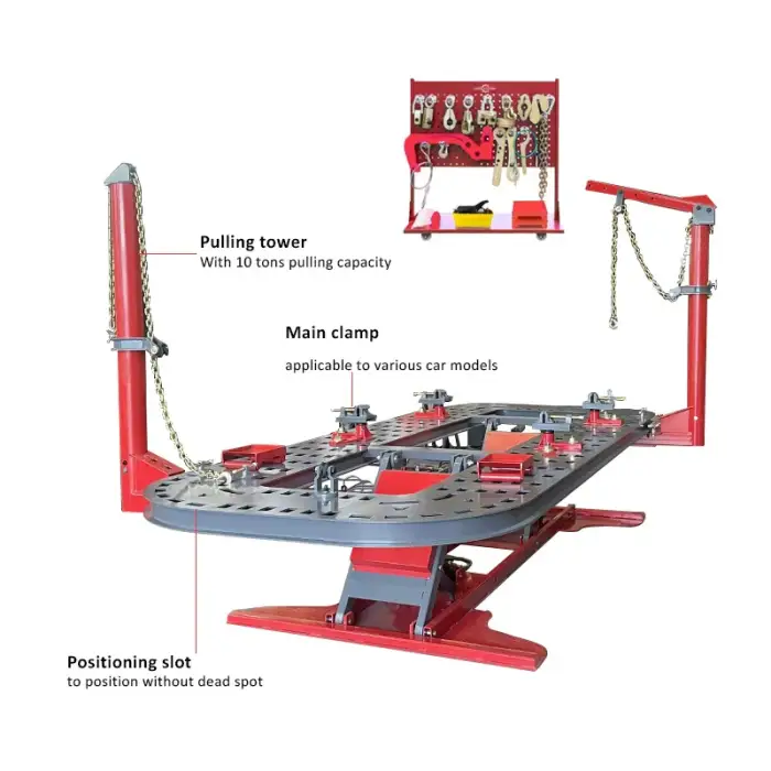 Auto body collision repair frame hydraulic straightening machine car vehicle chassis bench Model: JL3900