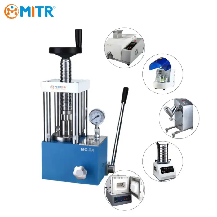 Professional Max 30mm Piston Laboratory Portable Manual Oil Powder Press Machine