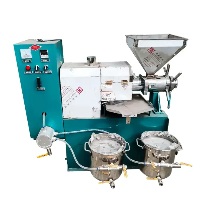 Automatic commercial portable peanut seeds screw cooking  oil press machine