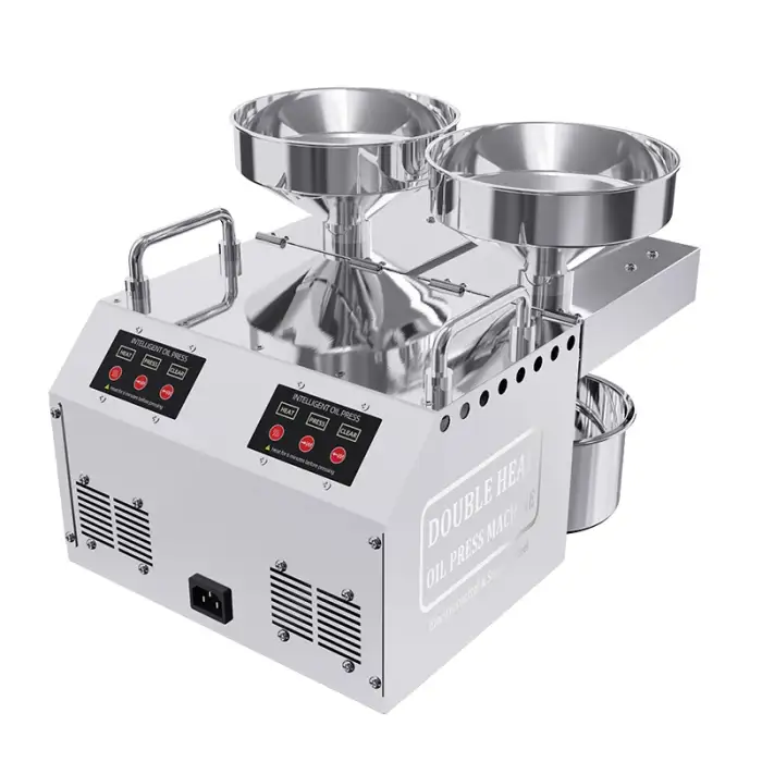 High oil yield portable table use mini automatic oil press machine