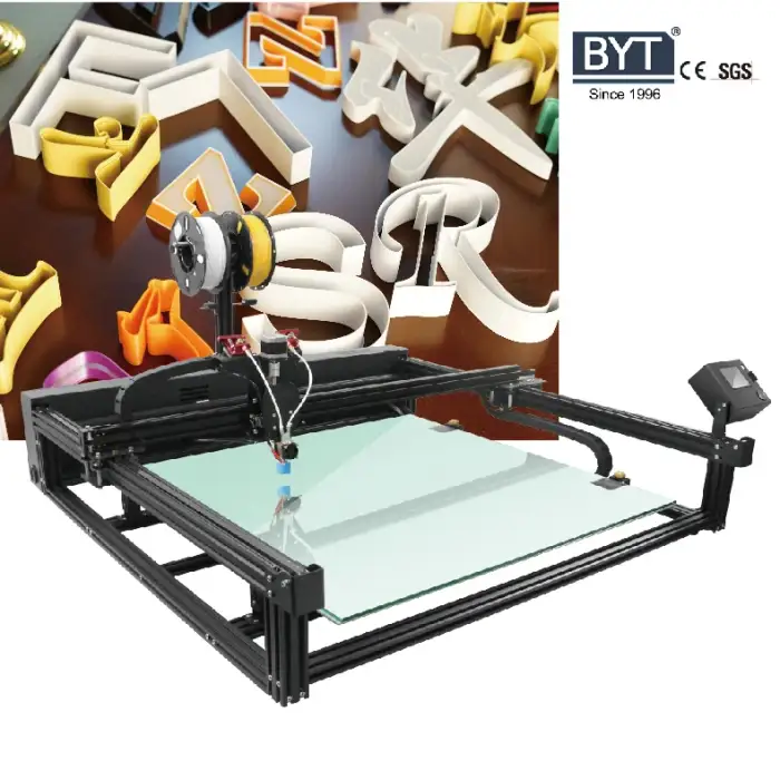 Industrial Luminous Letter 3D Printer BYTCNC FDM  Printer 3D Effect Printing machine