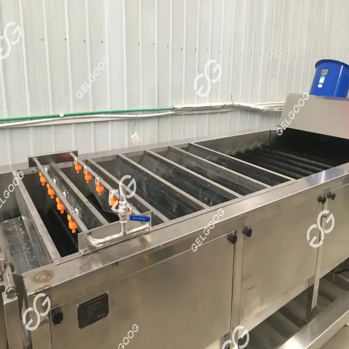 Water Bubble Carrot Vegetable And Apple Orange Dragon Fruit Washing Sorting Equipments Onion Cleaning Machine