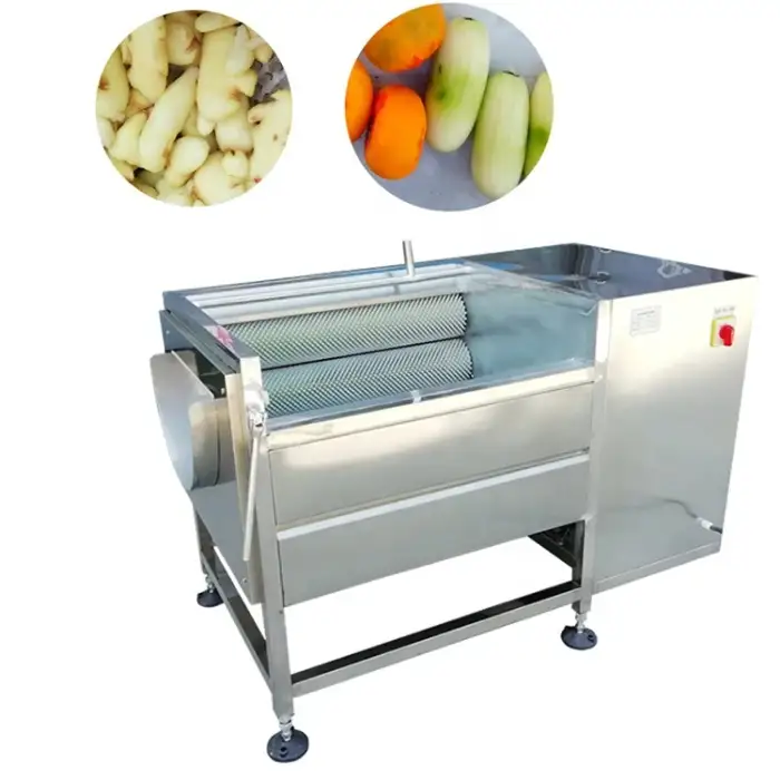 Factory price roller potato cleaning peeling machine vegetable and fruit sweet potato Ginger brush washing peeling machine