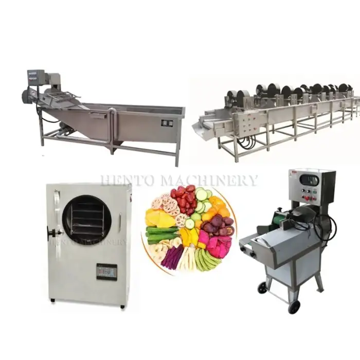 Fruit and Vegetable Washing Drying Line Fruit Vegetables Cutting Equipment Freeze Dried Fruit Slices Machine