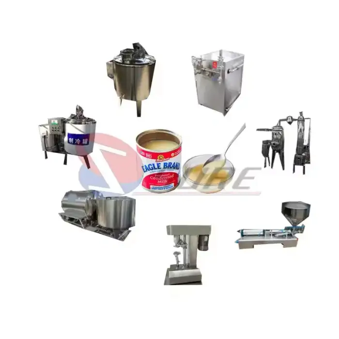 Sweetened Condensed Milk Machine Bottled Bag Canned Condenser Milk Production Line