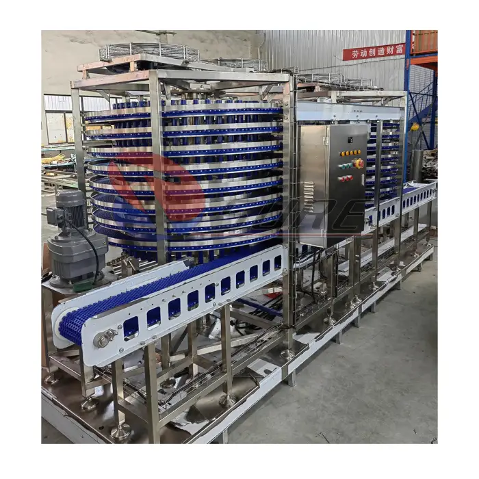 Food Grade Stainless Blast Spiral Freezer For Seafood