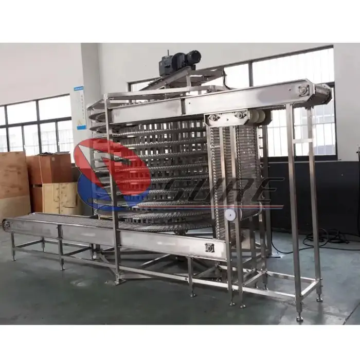 Food Grade Stainless Blast Spiral Freezer For Seafood