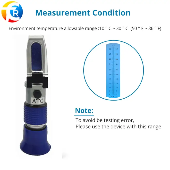 Digital Portable Handheld Refractometer Brix Meter Sugar Refractometer for Fruits Wine Beer