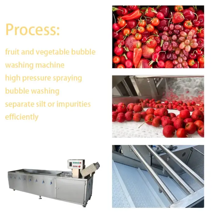 Fruit Orange Washing Device Machine Vegetable Bubble Fresh Washer