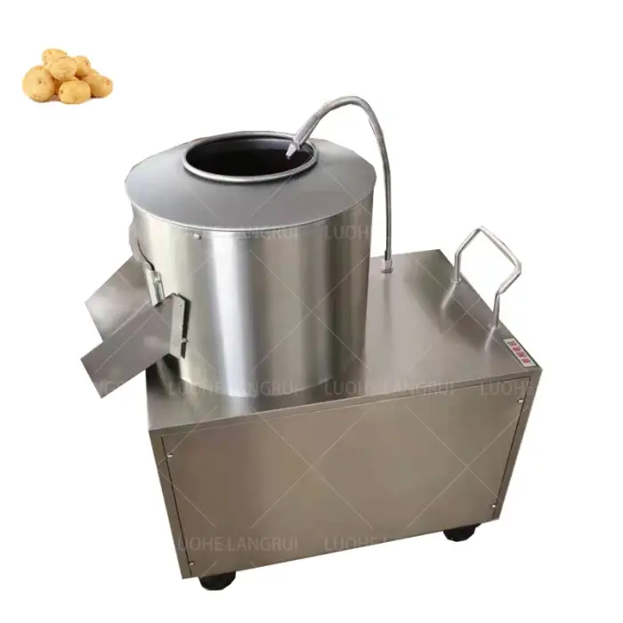 Easy to Operate Automatic Industrial Potato Ginger Washer Brush Peeling Machine potato peeling machine