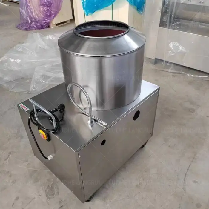 Easy to Operate Automatic Industrial Potato Ginger Washer Brush Peeling Machine potato peeling machine