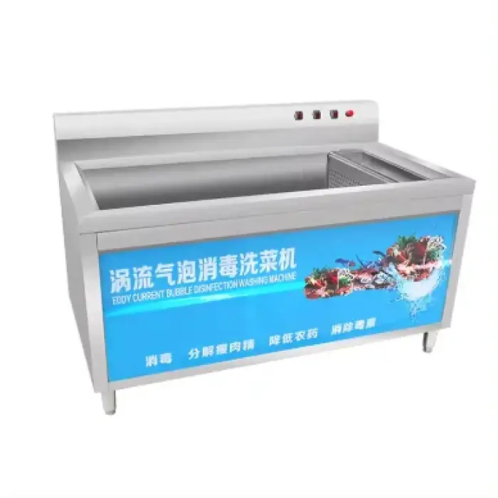 Industrial Air Bubble SUS304 Ozone Fruit and Vegetable Washing Machine for Disinfection and Cleaning