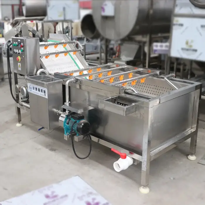 Carrot brush washing washer machine vegetable cleaning equipment fruit washer