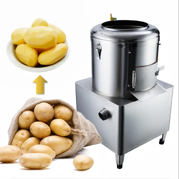 Stainless Steel Industrial Automatic Root Vegetable Peeler Potato Washing Peeling Machine