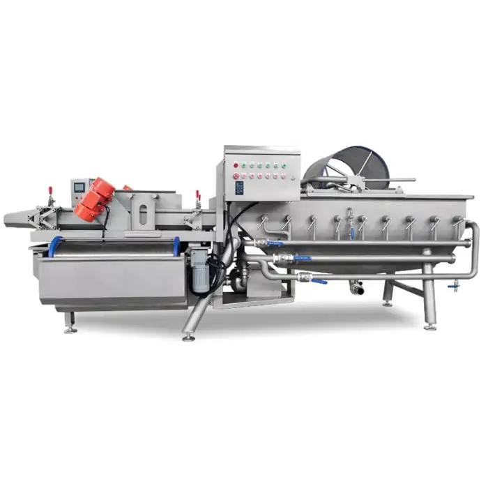 Automatic vegetables processing line cutting cleaning machine vegetables salad washing and dewater machine