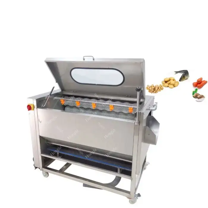 Carrot Potato Onion Vegetable Automatic Fruit Cleaning Brush Taro Cassava Ginger Washing Peeling Machine Brush Potato Peeler