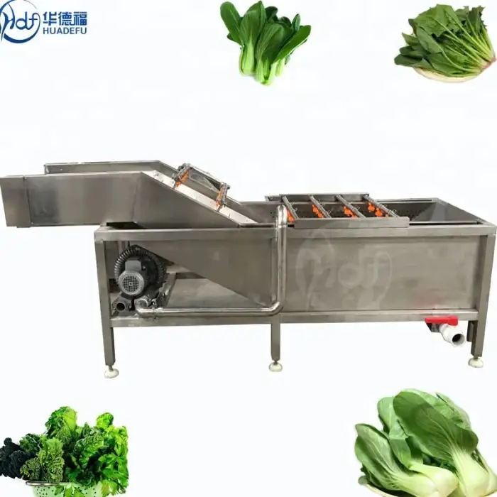 Bubble Fruit And Vegetable Washer Automatic Root Vegetable Dates Cleaning Machine