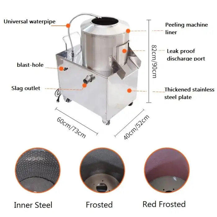 Automatic Onion Carrot Potato Ginger Washing And Peeling Machine,Cleaning And Peeling Machine