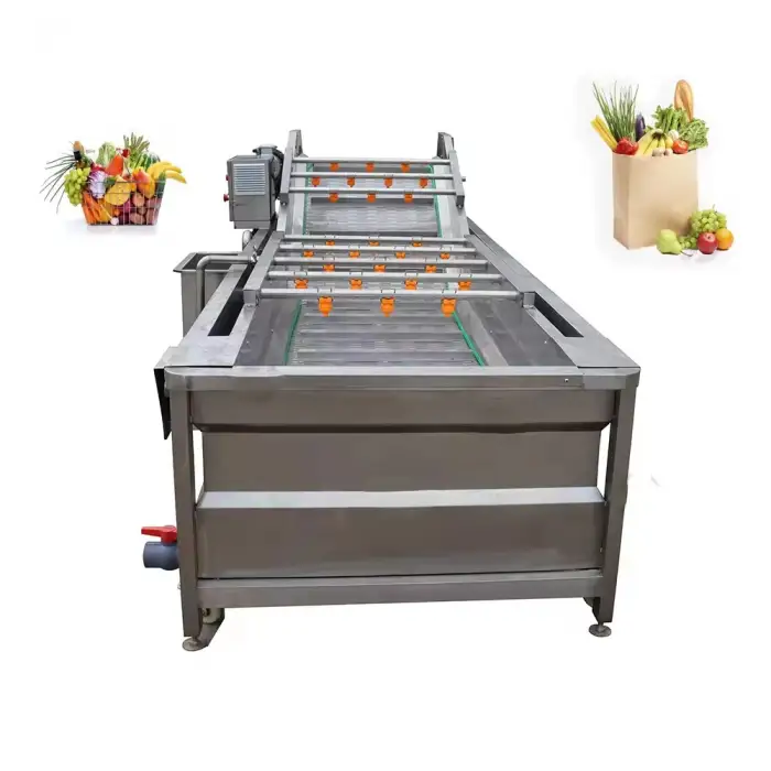 Fruit Washing Equipment Fruit Vegetable Washer Orange Apple Cleaning Machine Bubble Cleaning Machine