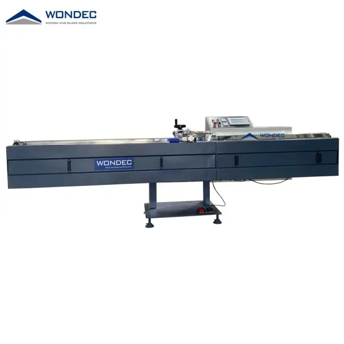 WONDEC High Performance Insulating Glass Primary Sealing Machine With Horizontal Automatic Butyl Extruder with Tank Capacity 14kg