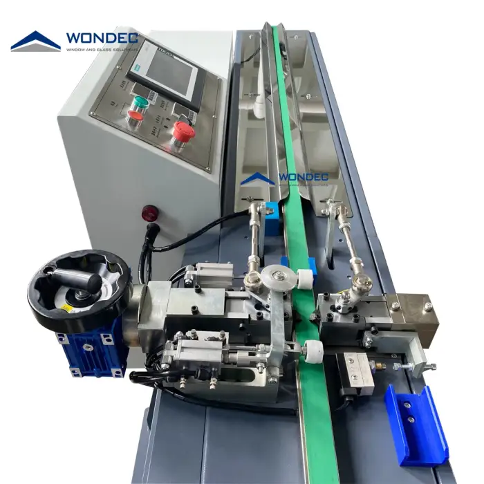 WONDEC High Performance Insulating Glass Primary Sealing Machine With Horizontal Automatic Butyl Extruder with Tank Capacity 14kg