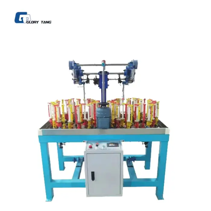 Braiding Machine 24 Spindle Stainless Steel Braided Flex Automatic Shoelace Braiding Machine Cord Rope Knitting Machine