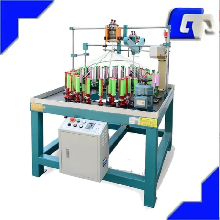 Braiding Machine 24 Spindle Stainless Steel Braided Flex Automatic Shoelace Braiding Machine Cord Rope Knitting Machine