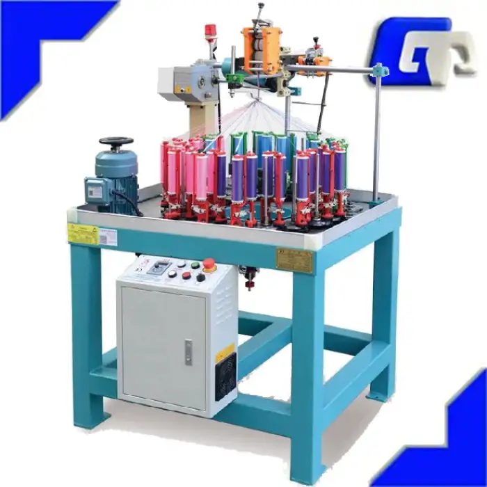 Braiding Machine 24 Spindle Stainless Steel Braided Flex Automatic Shoelace Braiding Machine Cord Rope Knitting Machine