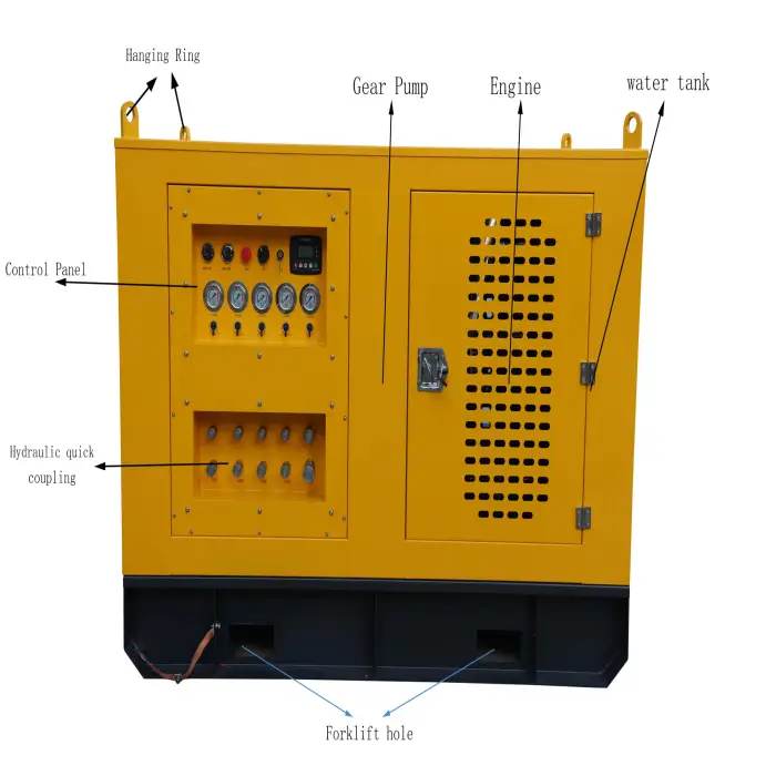 Hydraulic Power Station for Supporting Large Hydraulic Equipment