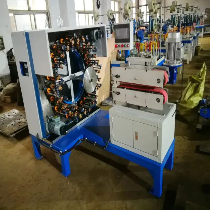 QX120 48 Spindles Steel Wire &amp; Cable Braiding Machine with  Pulling Mechanism