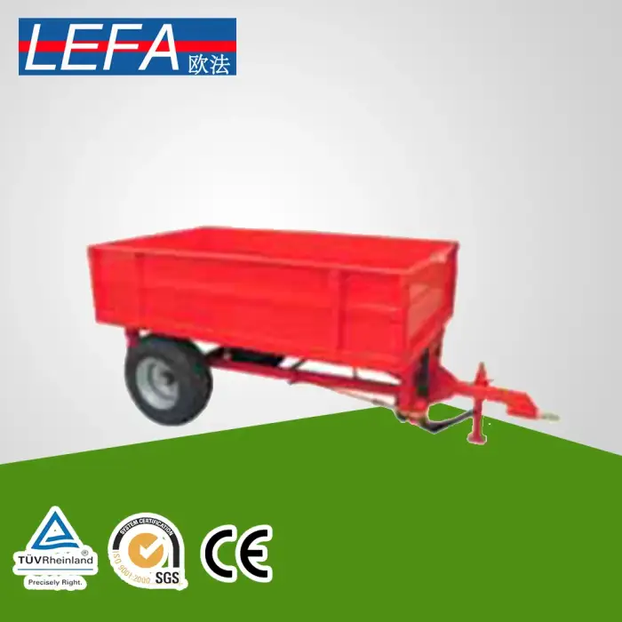 Mini tractor two wheel tipper trailer