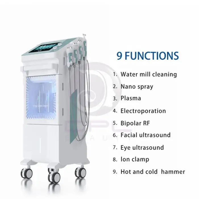 Hydro Facial Deep Cleansing 9 in 1 Oxygen bubble Skin Care Facial Machine