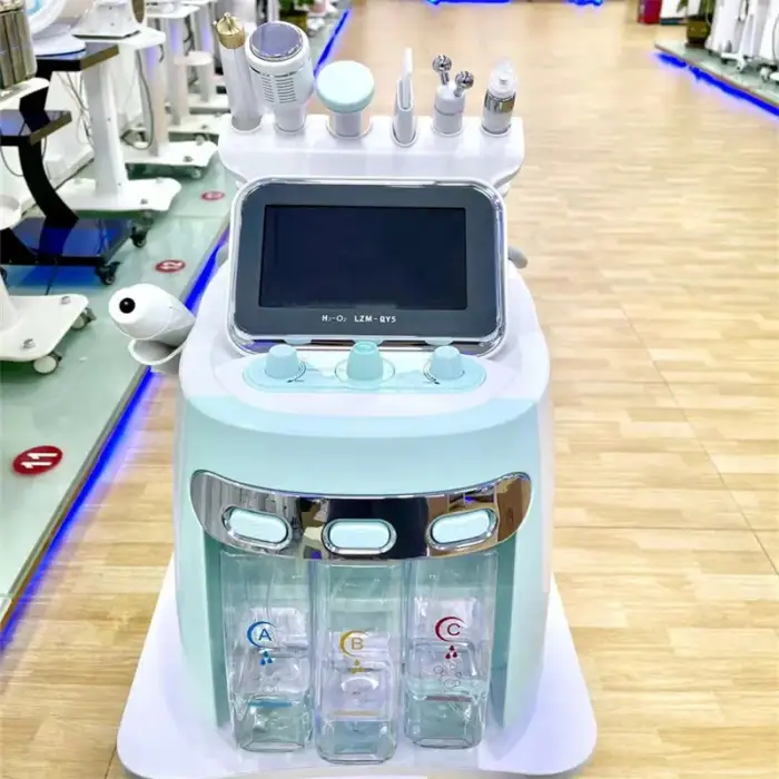 Spa Hydra Dermabrasion Machine with Skin Detector 7 In 1 H2o2 Small Bubble Dermabrasion Machine