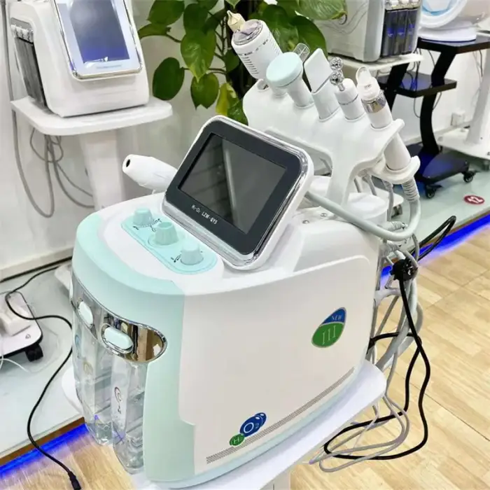 Spa Hydra Dermabrasion Machine with Skin Detector 7 In 1 H2o2 Small Bubble Dermabrasion Machine