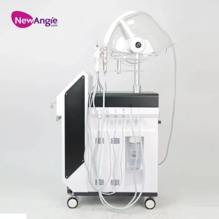 Newangie H2o2 Hydra Dermabrasion Aqua Peel 9 in 1 Space Oxygen Jet Facial Machine Hydra Water Dermabrasion Face Spa Machine