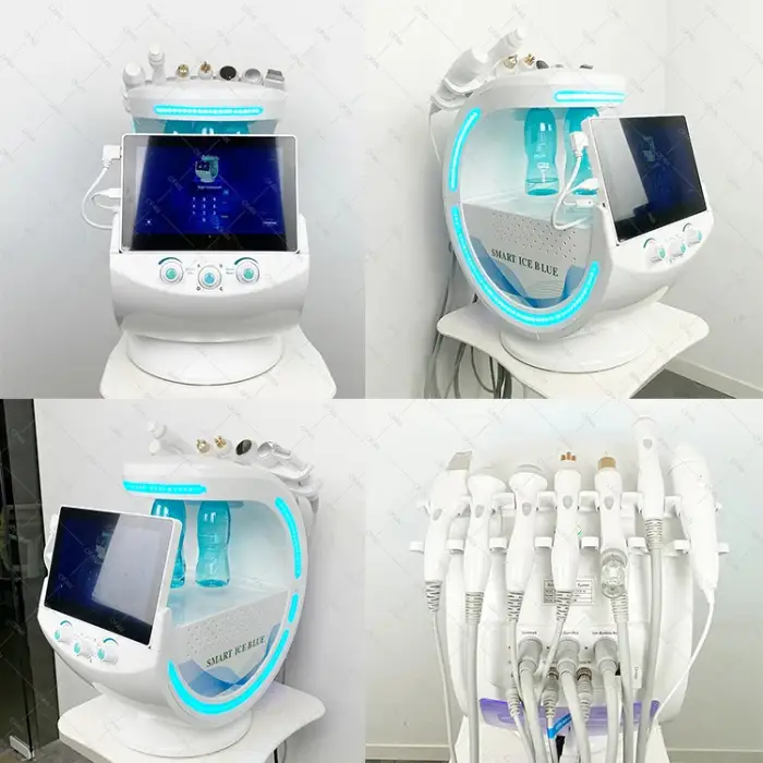 OFAN Spa Hydrogen Oxygen Jet aqua Peel Microdermabrasion Hydro diamond facial machine smart ice blue