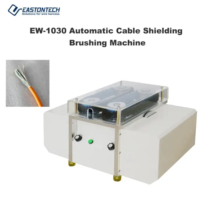 EW-1030 Semi-Automation 2.5-70 sqmm Wire Cable Shield Braiding Brushing Untwist Mesh Carding Machine