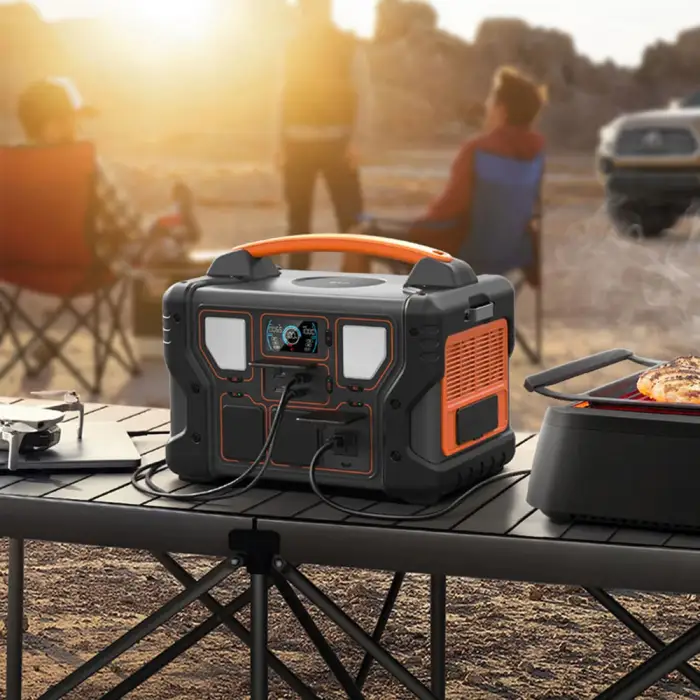 700W Rechargeable Energy Storage Emergency Power Supply Solar Generator Camping 700W Portable Power Station