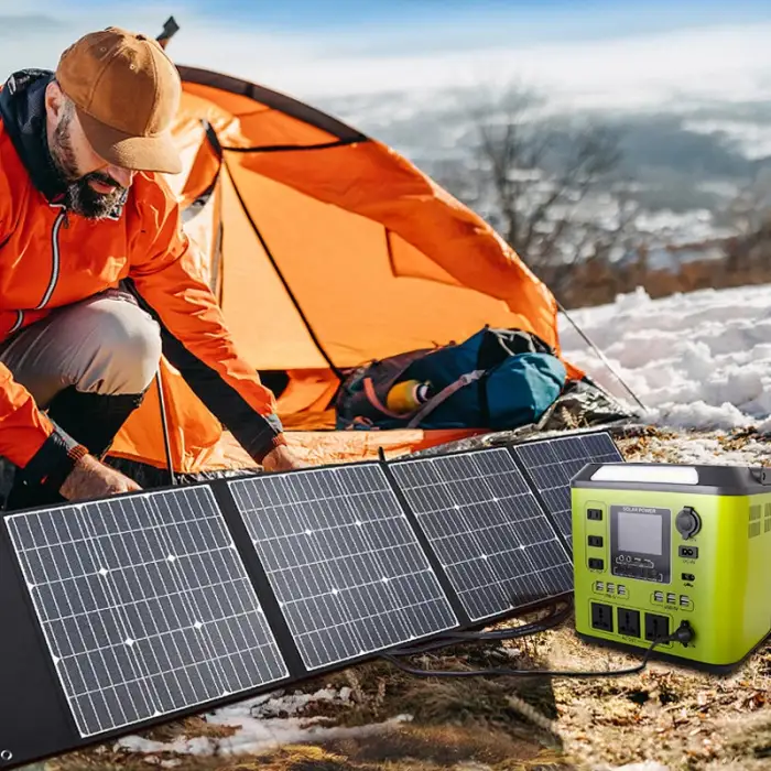 1500W LED Camping Charging Solar Energy Storage Portable Power Station